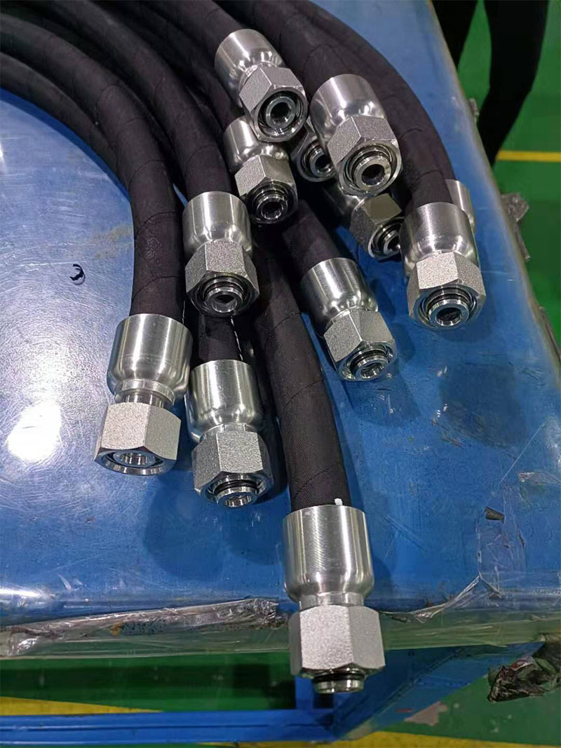 法兰连接式大口径钢丝胶管应用