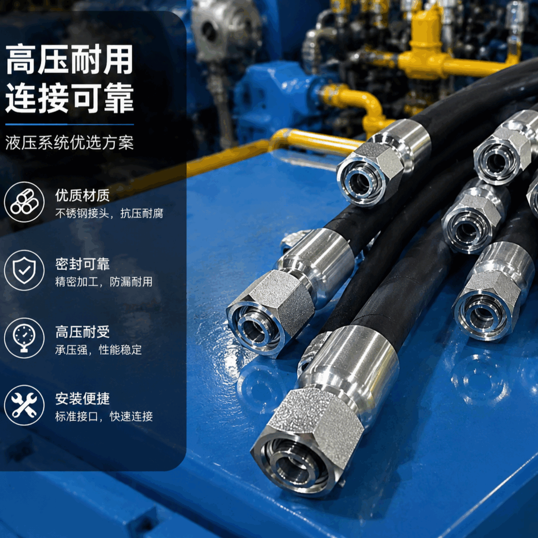 MSHA 认证高压液压软管 石油基水基液压油输送管